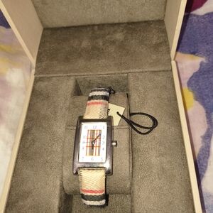 Burberry Checkered Strap Watch